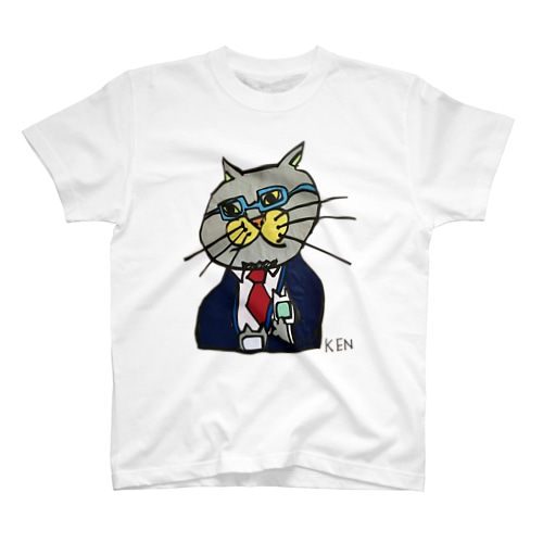 NEKO KEN お父さんネコシリーズ Regular Fit T-Shirt