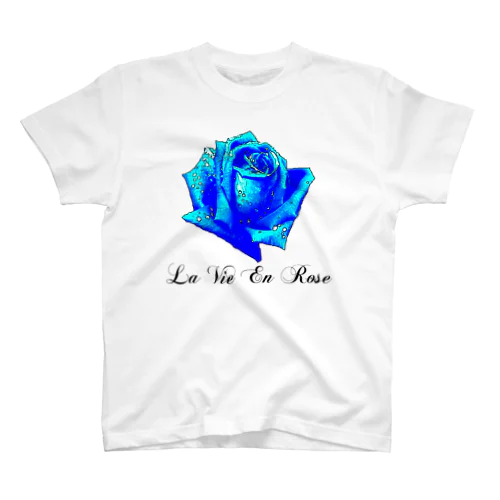 La Vie En Rose-Blue Regular Fit T-Shirt