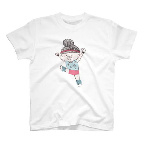 エアロビおばあちゃん〈A〉 スタンダードTシャツ