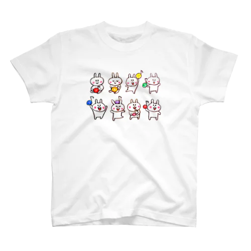 幸せうさぴょんの音楽メドレー スタンダードTシャツ