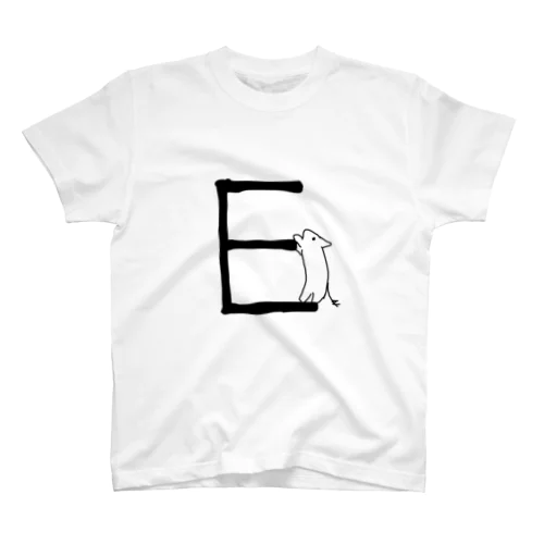 デグーアルファベットE Regular Fit T-Shirt