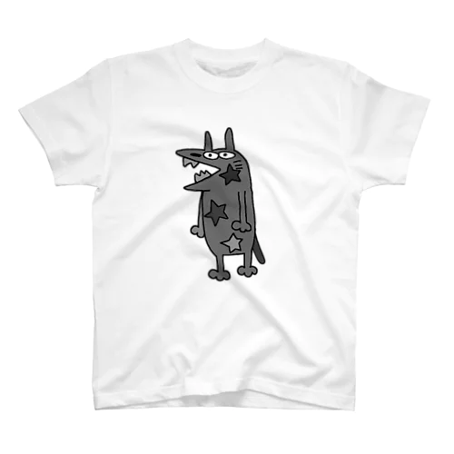 やべえ柄のキテレツねこ星モノトーン Regular Fit T-Shirt