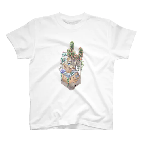 箱庭 -多肉植物- Regular Fit T-Shirt