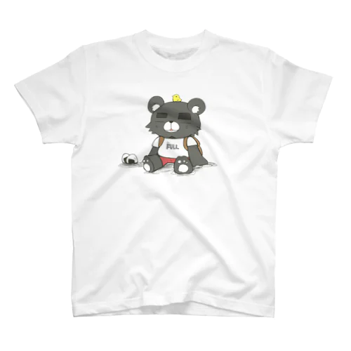 おすわり(黒クマ)  スタンダードTシャツ