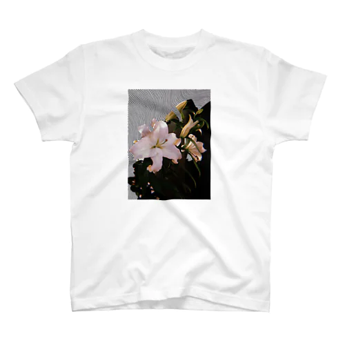 ユリの花コラージュ スタンダードTシャツ