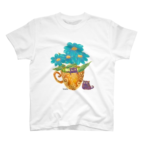 ねこ入り抹茶ラテ Regular Fit T-Shirt