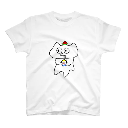 じゅるねこかき氷 Regular Fit T-Shirt