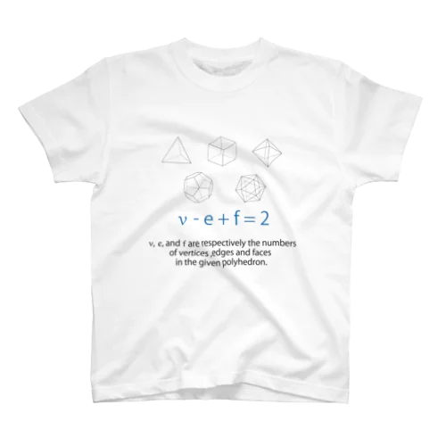 オイラーの多面体定理 Regular Fit T-Shirt