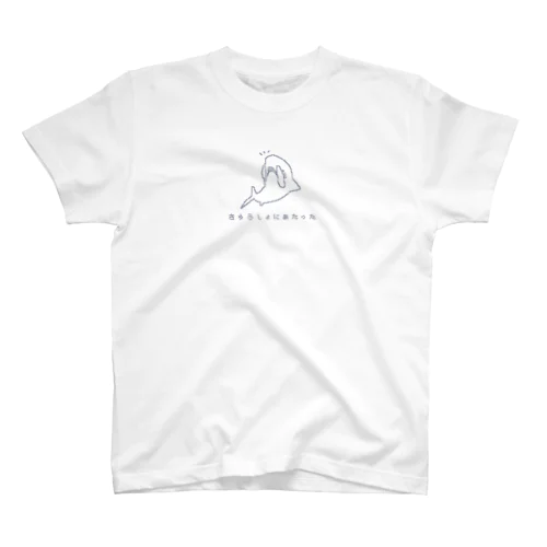 きゅうしょにあたったサメさん Regular Fit T-Shirt