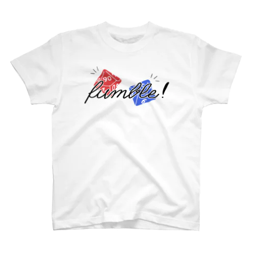 ファンブルTシャツ(黒文字) Regular Fit T-Shirt