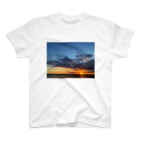 夕焼けの海 スタンダードTシャツ