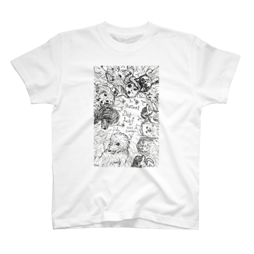 ヘソ天満開わんこ Regular Fit T-Shirt