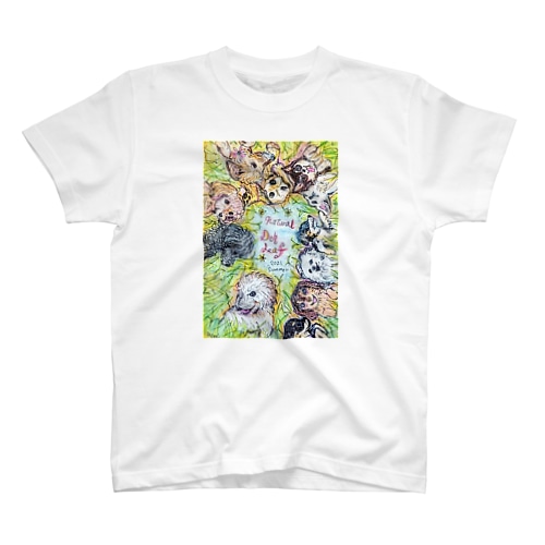 ヘソ天満開わんこ Regular Fit T-Shirt