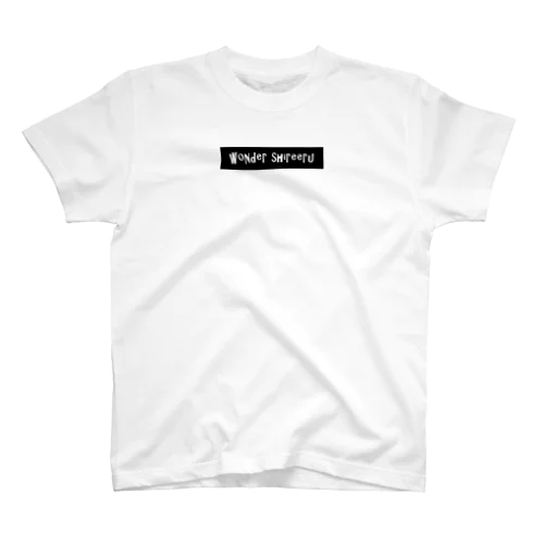 wondershireeru simply series（黒白ロゴ） Regular Fit T-Shirt