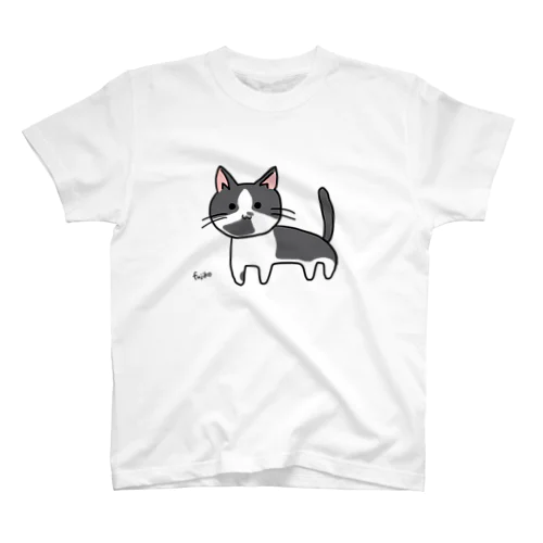 白黒おかめねこちゃん Regular Fit T-Shirt