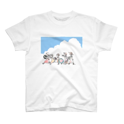 暑中お見舞い申し上げます、はなまる園一同 Regular Fit T-Shirt