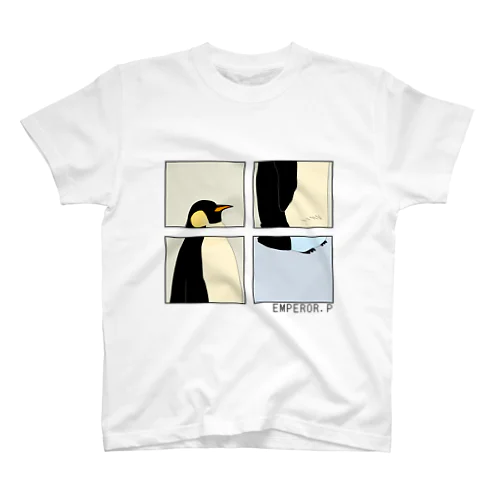 コウテイペンギン (ブルー) スタンダードTシャツ