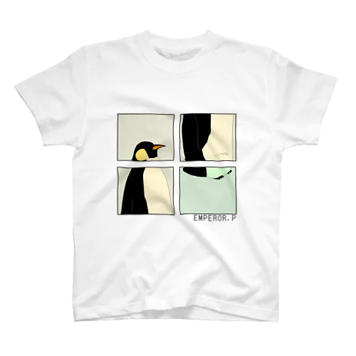 コウテイペンギン (グリーン) スタンダードTシャツ