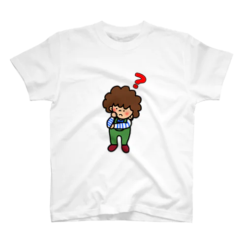 アフロのあっちゃん ハテナTシャツ スタンダードTシャツ