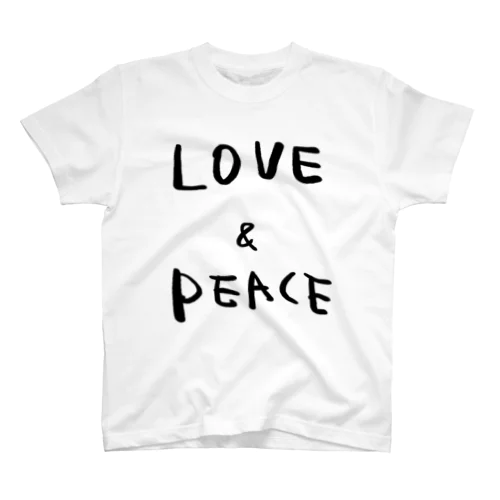 LOVE ＆ PEACE  Regular Fit T-Shirt