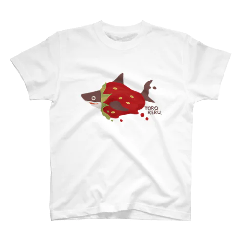 苺ととろけるおサメさん | TOROKERU SHARK Strawberry Regular Fit T-Shirt