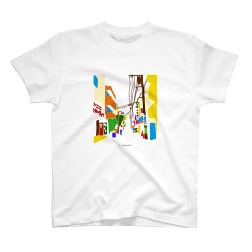 街のイラスト Regular Fit T-Shirt