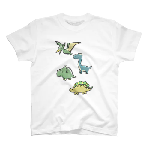 恐竜　たくさん Regular Fit T-Shirt