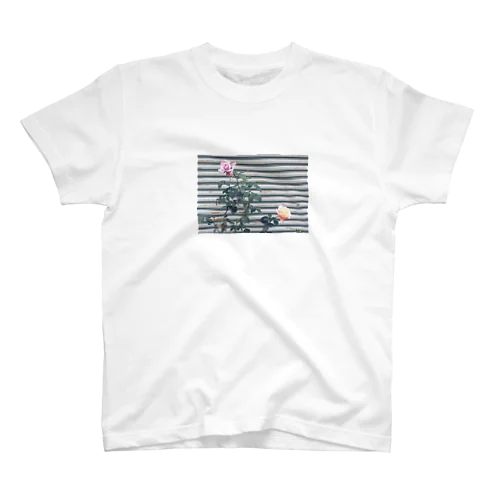 薔薇とシャッター Regular Fit T-Shirt