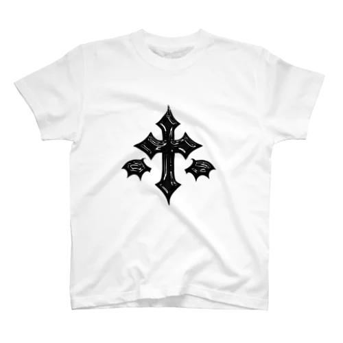 十字架(Black.ver) Regular Fit T-Shirt