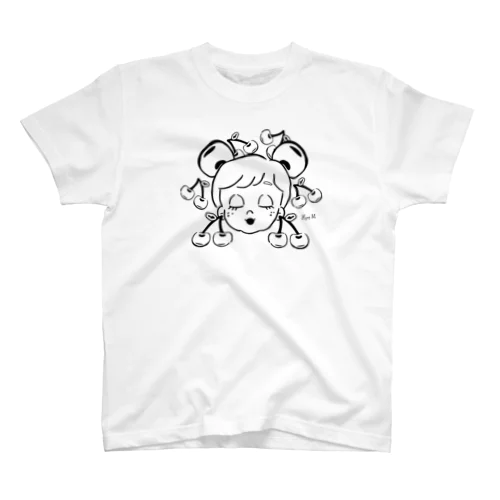 さくらんぼがーる黒 スタンダードTシャツ