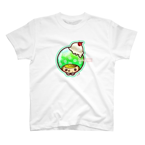 クリームソーダ（メロン）: フチあり Regular Fit T-Shirt