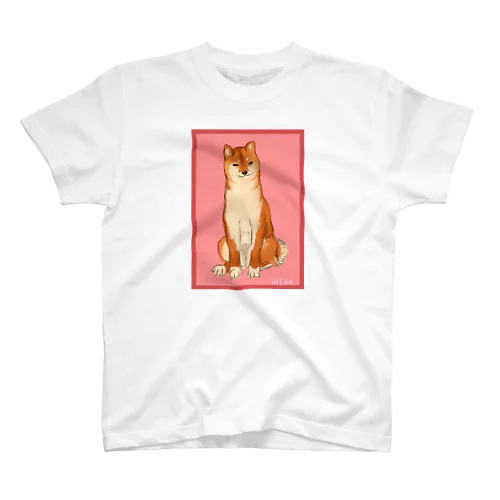 凛々しい柴犬 Regular Fit T-Shirt