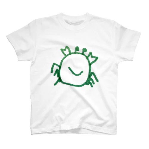 かにTシャツ　緑 スタンダードTシャツ