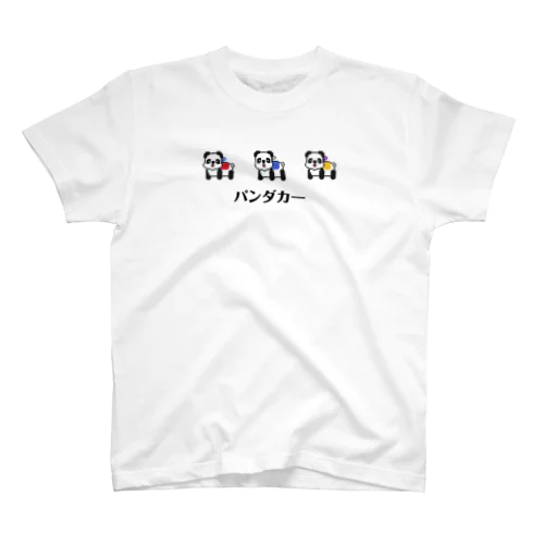 パンダカー　遊園地　ドット絵 Regular Fit T-Shirt