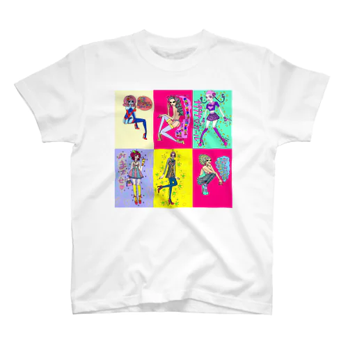 6面girls スタンダードTシャツ