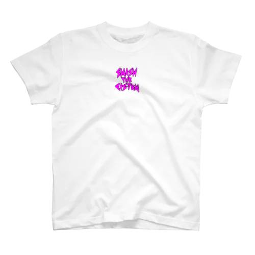 SMASH THE CIS-TEM ピンク スタンダードTシャツ