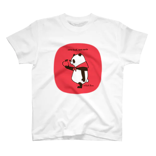 save food,save earth panda スタンダードTシャツ