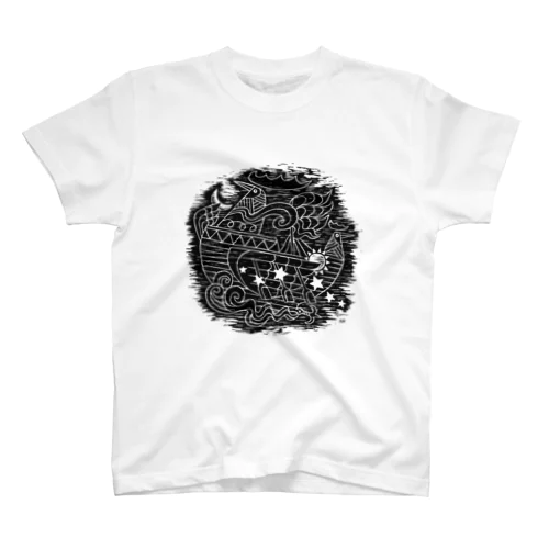 Tシャツ／Starship／版画 Regular Fit T-Shirt