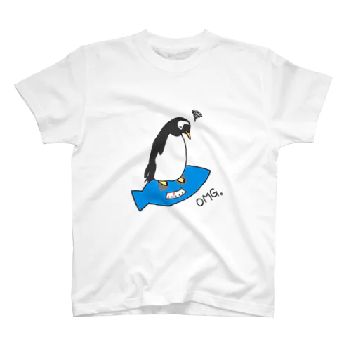 体重を気にするペンギン スタンダードTシャツ
