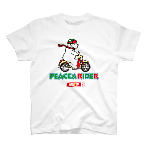 ヒグマPEACE & RIDE(R)ヒーローカラー スタンダードTシャツ