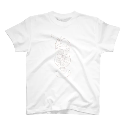 クリームソーダ(線画) Regular Fit T-Shirt