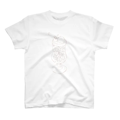 クリームソーダ(線画) スタンダードTシャツ