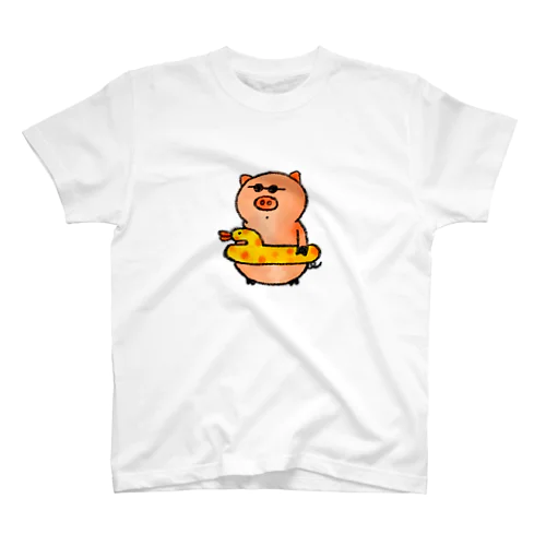 ブタの会海水浴 Regular Fit T-Shirt