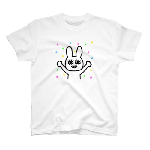 poker face rabbit（ピカピカ） Regular Fit T-Shirt