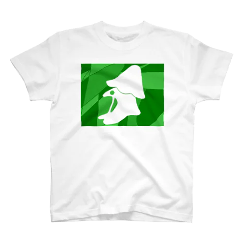 わたがしデザイン（緑・白） Regular Fit T-Shirt