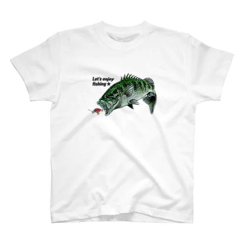 enjoy fishing-bass-ｂ スタンダードTシャツ