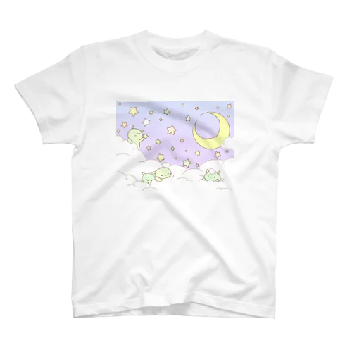 ごぶりん 月の下ですやすや🌛 スタンダードTシャツ