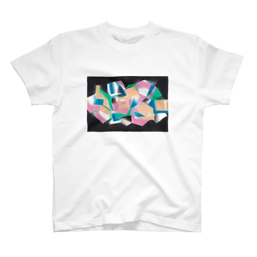 カクカクカラー（ヨコ） Regular Fit T-Shirt