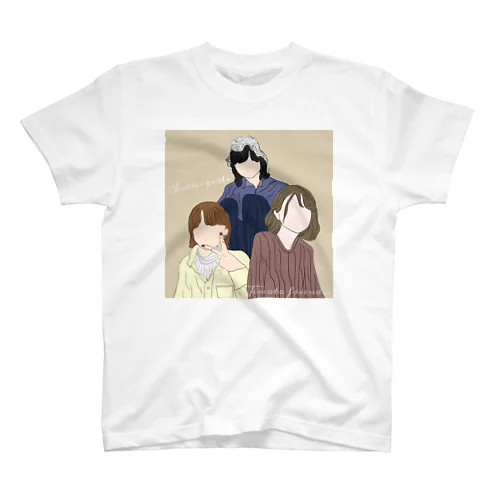 Jimoto  friends Tシャツ 両面3人ver.② スタンダードTシャツ