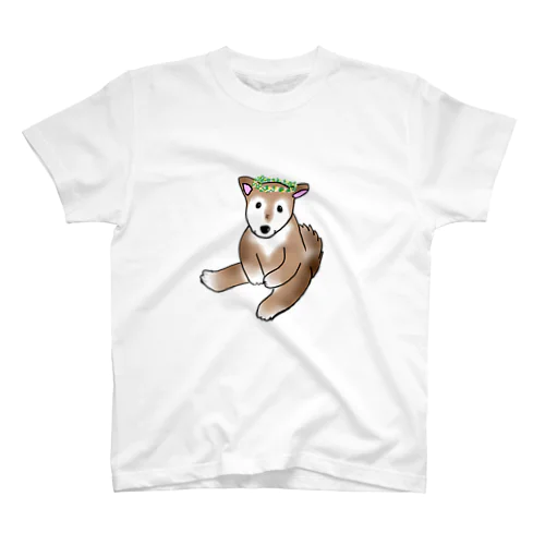 ごきげんなしば犬さん スタンダードTシャツ